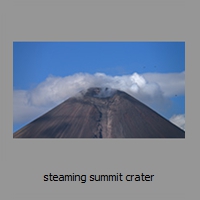 steaming summit crater